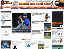 Tablet Screenshot of baseballrimini.net